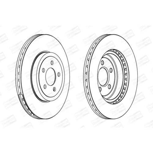 Brzdový kotúč CHAMPION 562868CH-1 - obr. 1