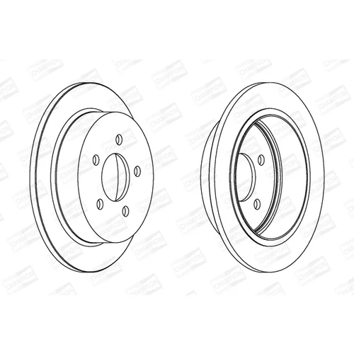 Brzdový kotúč CHAMPION 562880CH - obr. 1