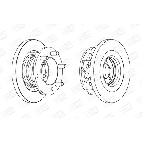 Brzdový kotúč CHAMPION 567118CH-1 - obr. 1