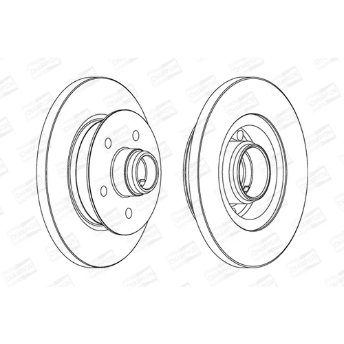 Brzdový kotúč CHAMPION 561437CH-1 - obr. 1