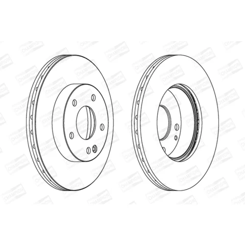 Brzdový kotúč CHAMPION 562249CH - obr. 1