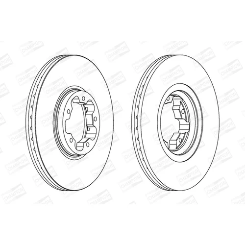 Brzdový kotúč CHAMPION 562141CH - obr. 1