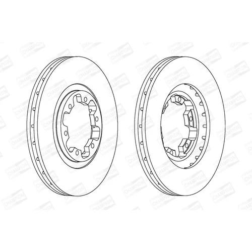 Brzdový kotúč CHAMPION 562388CH - obr. 1