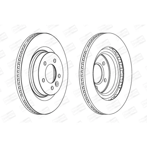Brzdový kotúč CHAMPION 563046CH-1 - obr. 1