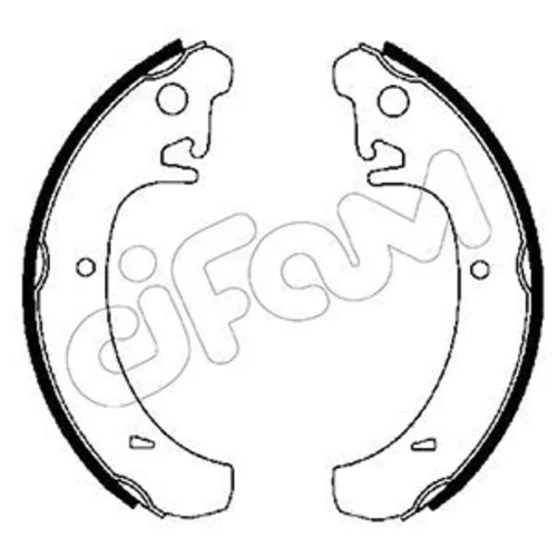 Sada brzdových čeľustí CIFAM 153-456