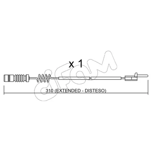 Výstražný kontakt opotrebenia brzdového obloženia CIFAM SU.162