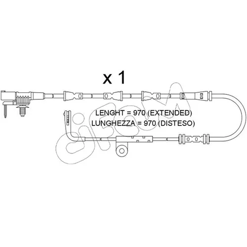 Výstražný kontakt opotrebenia brzdového obloženia CIFAM SU.388