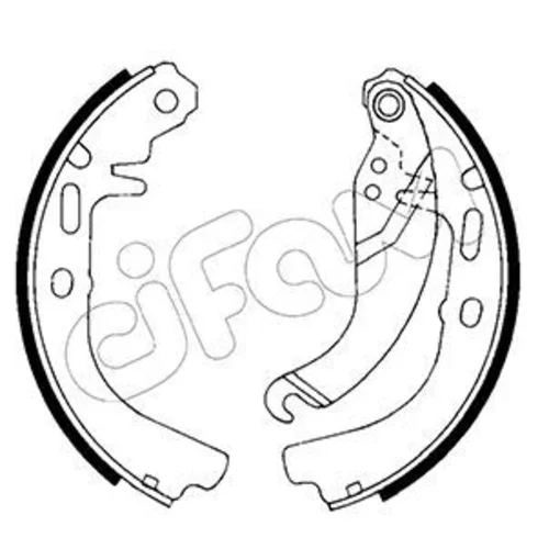 Sada brzdových čeľustí CIFAM 153-304