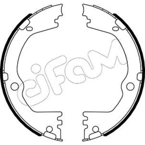 Sada brzd. čeľustí parkov. brzdy CIFAM 153-532