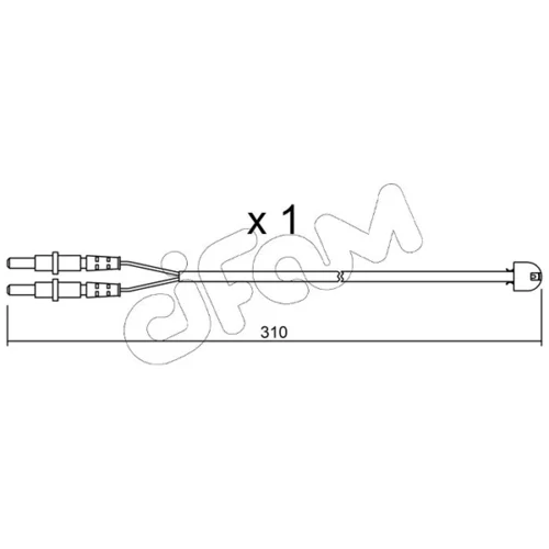 Výstražný kontakt opotrebenia brzdového obloženia CIFAM SU.242