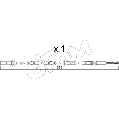 Výstražný kontakt opotrebenia brzdového obloženia CIFAM SU.351