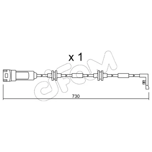 Výstražný kontakt opotrebenia brzdového obloženia CIFAM SU.143