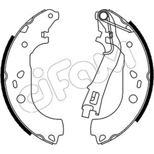 Sada brzdových čeľustí CIFAM 153-099