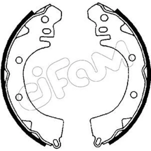 Sada brzdových čeľustí CIFAM 153-252