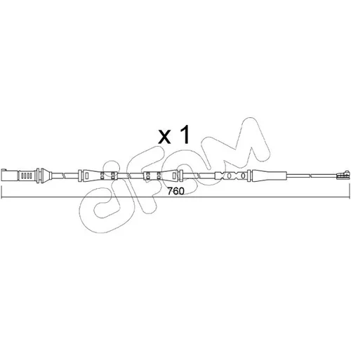 Výstražný kontakt opotrebenia brzdového obloženia CIFAM SU.377