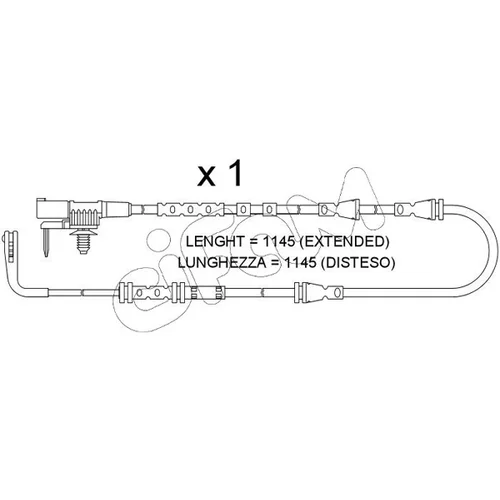 Výstražný kontakt opotrebenia brzdového obloženia CIFAM SU.384