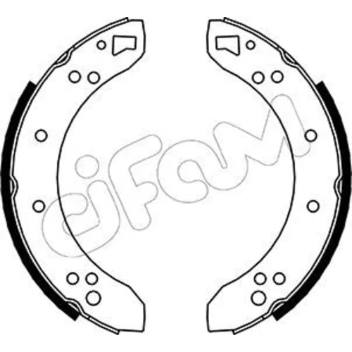 Sada brzdových čeľustí CIFAM 153-101