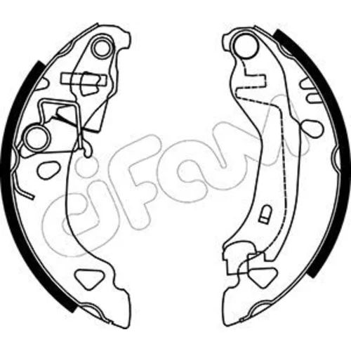 Sada brzdových čeľustí CIFAM 153-070