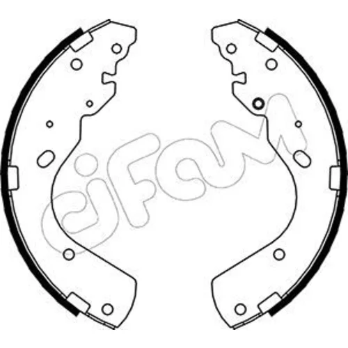 Sada brzdových čeľustí CIFAM 153-143