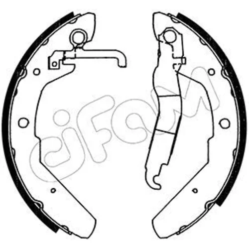 Sada brzdových čeľustí CIFAM 153-464