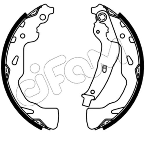 Sada brzdových čeľustí CIFAM 153-744 - obr. 1