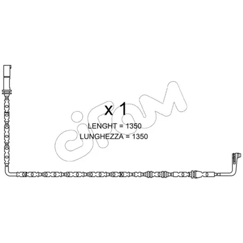 Výstražný kontakt opotrebenia brzdového obloženia CIFAM SU.286