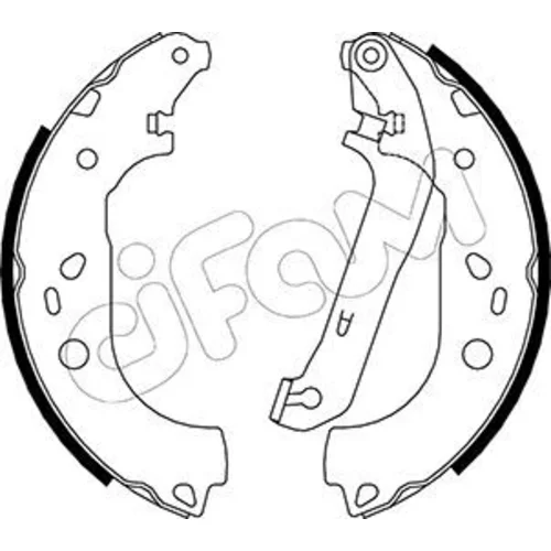Sada brzdových čeľustí CIFAM 153-142