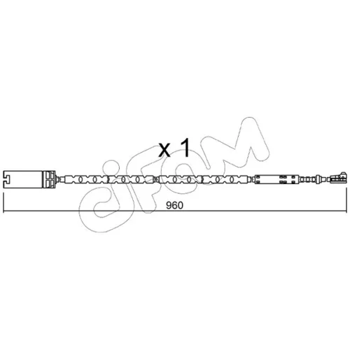 Výstražný kontakt opotrebenia brzdového obloženia CIFAM SU.281