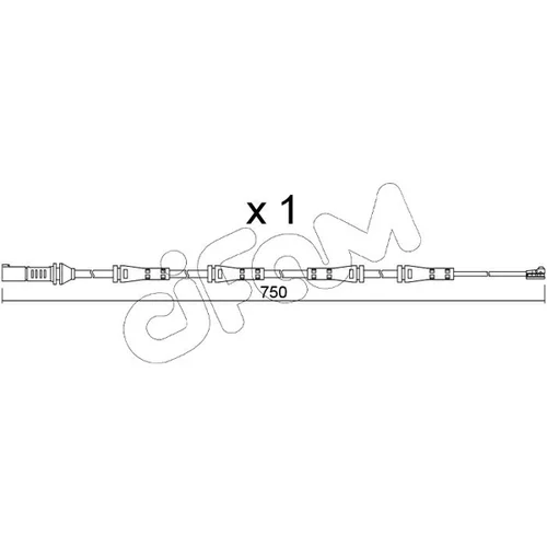 Výstražný kontakt opotrebenia brzdového obloženia CIFAM SU.373