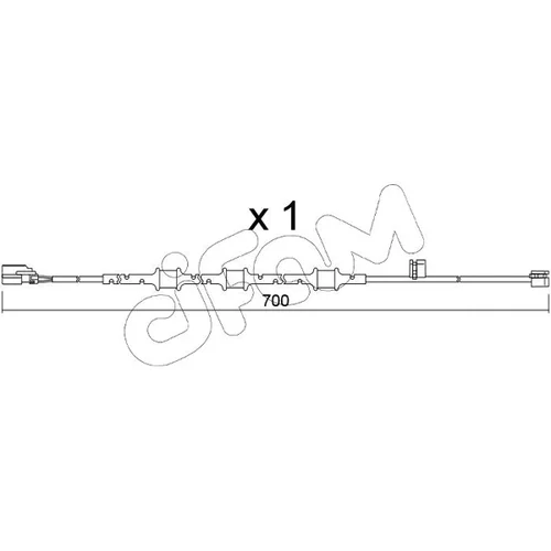 Výstražný kontakt opotrebenia brzdového obloženia CIFAM SU.395
