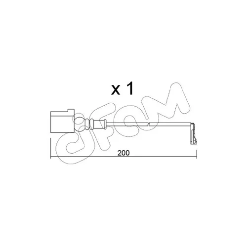 Výstražný kontakt opotrebenia brzdového obloženia CIFAM SU.349