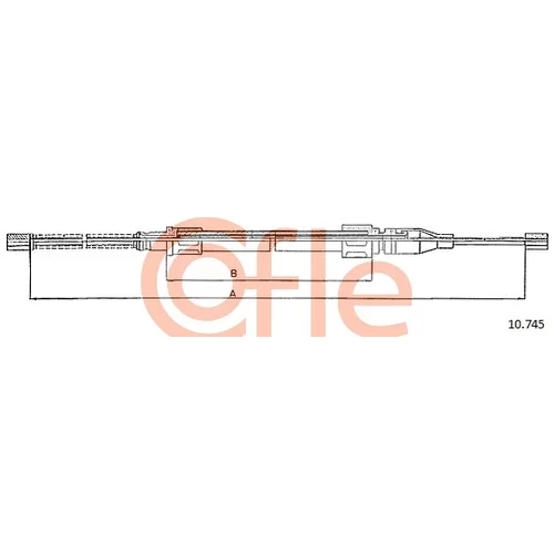 Ťažné lanko parkovacej brzdy COFLE 10.745