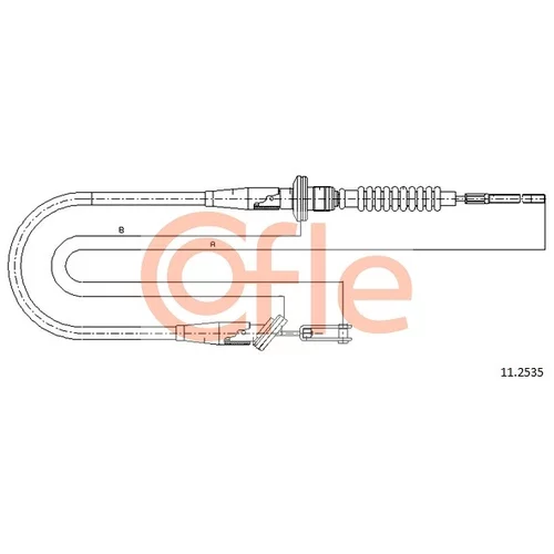 Lanko ovládania spojky COFLE 11.2535