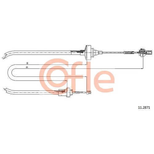 Lanko ovládania spojky 11.2871 /COFLE/
