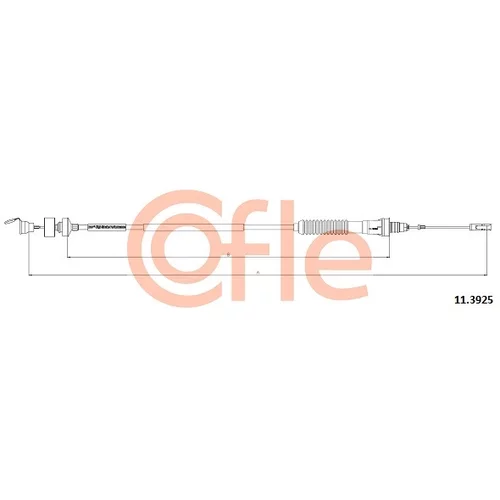 Lanko ovládania spojky COFLE 11.3925