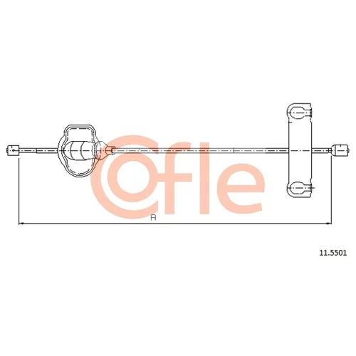 Ťažné lanko parkovacej brzdy COFLE 11.5501