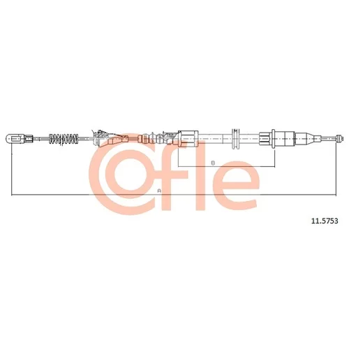 Ťažné lanko parkovacej brzdy COFLE 11.5753