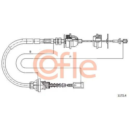 Lanko ovládania spojky COFLE 1172.4