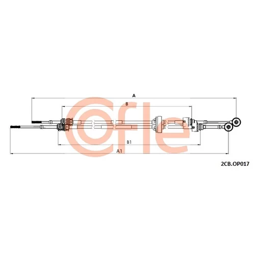 Lanko ručnej prevodovky COFLE 2CB.OP017