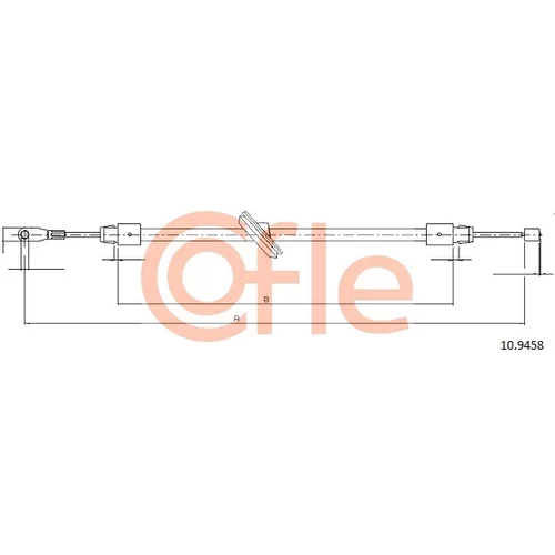 Ťažné lanko parkovacej brzdy COFLE 92.10.9458