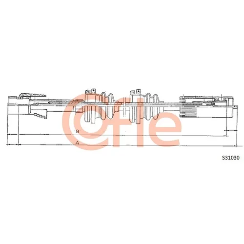 Hriadeľ tachometra COFLE 92.S31030