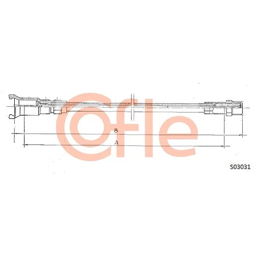 Hriadeľ tachometra COFLE S03031