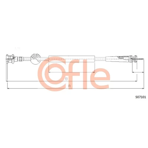 Hriadeľ tachometra COFLE S07101