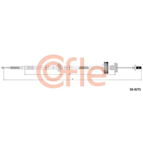 Ťažné lanko parkovacej brzdy COFLE 10.4271