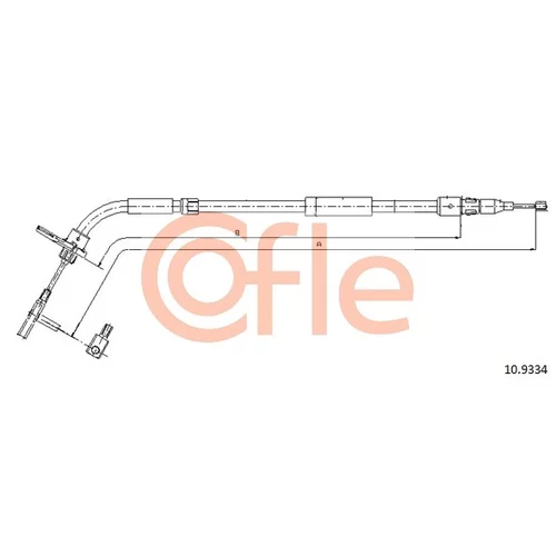 Ťažné lanko parkovacej brzdy COFLE 10.9334