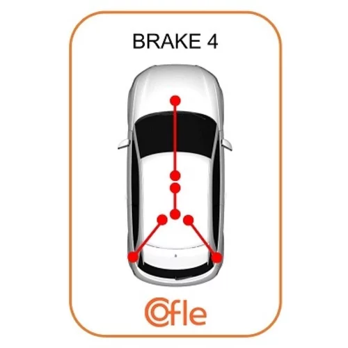 Ťažné lanko parkovacej brzdy COFLE 10.9459 - obr. 1