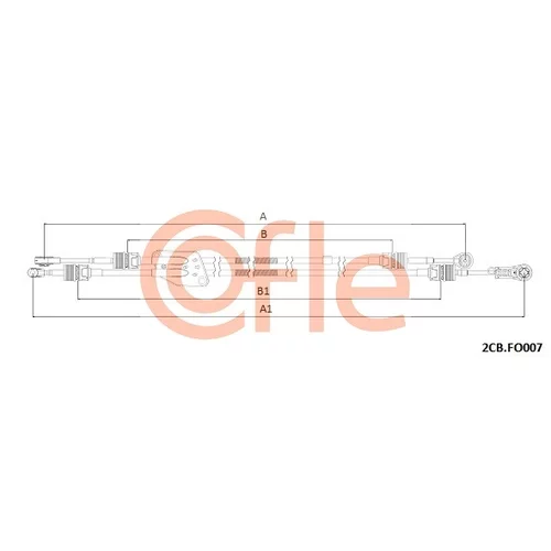 Lanko ručnej prevodovky 2CB.FO007 /COFLE/
