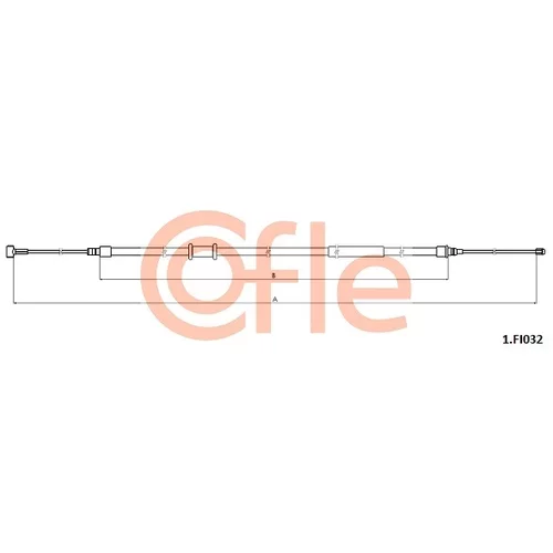 Ťažné lanko parkovacej brzdy COFLE 92.1.FI032