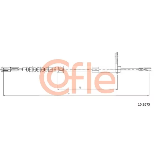 Ťažné lanko parkovacej brzdy COFLE 92.10.9575