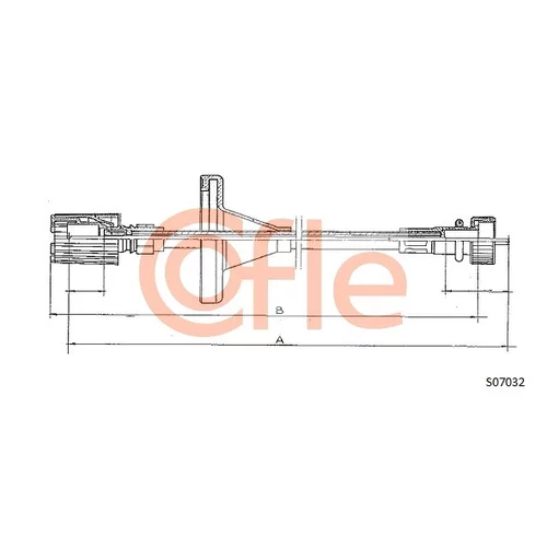 Hriadeľ tachometra COFLE 92.S07032